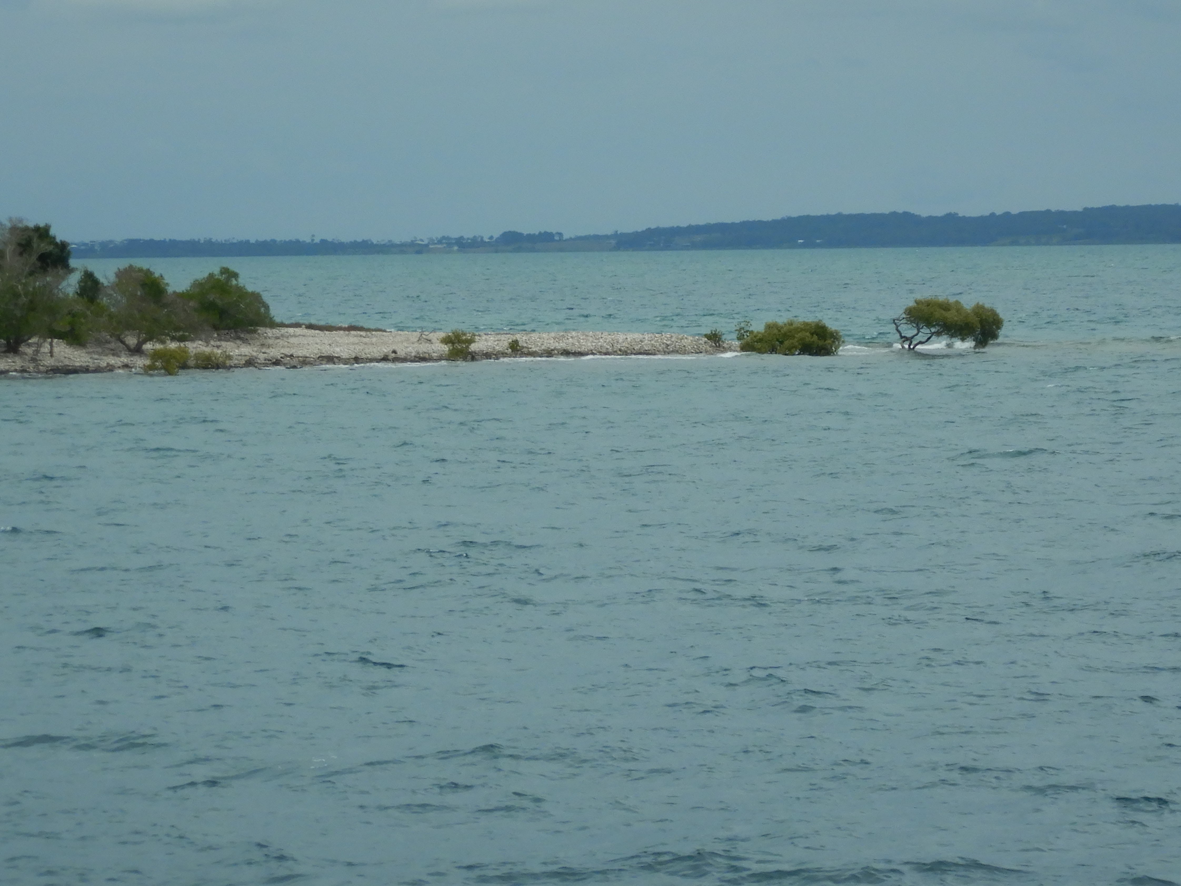 Strong currents flow between Duck and Picnic Islands in the Great Sandy Strait Ramsar Wetland. Photo by Maria Zann