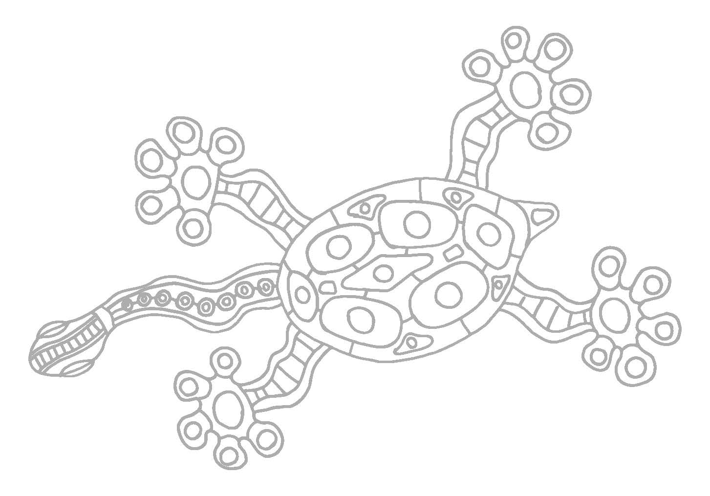 The turtle. Artwork by John Locke