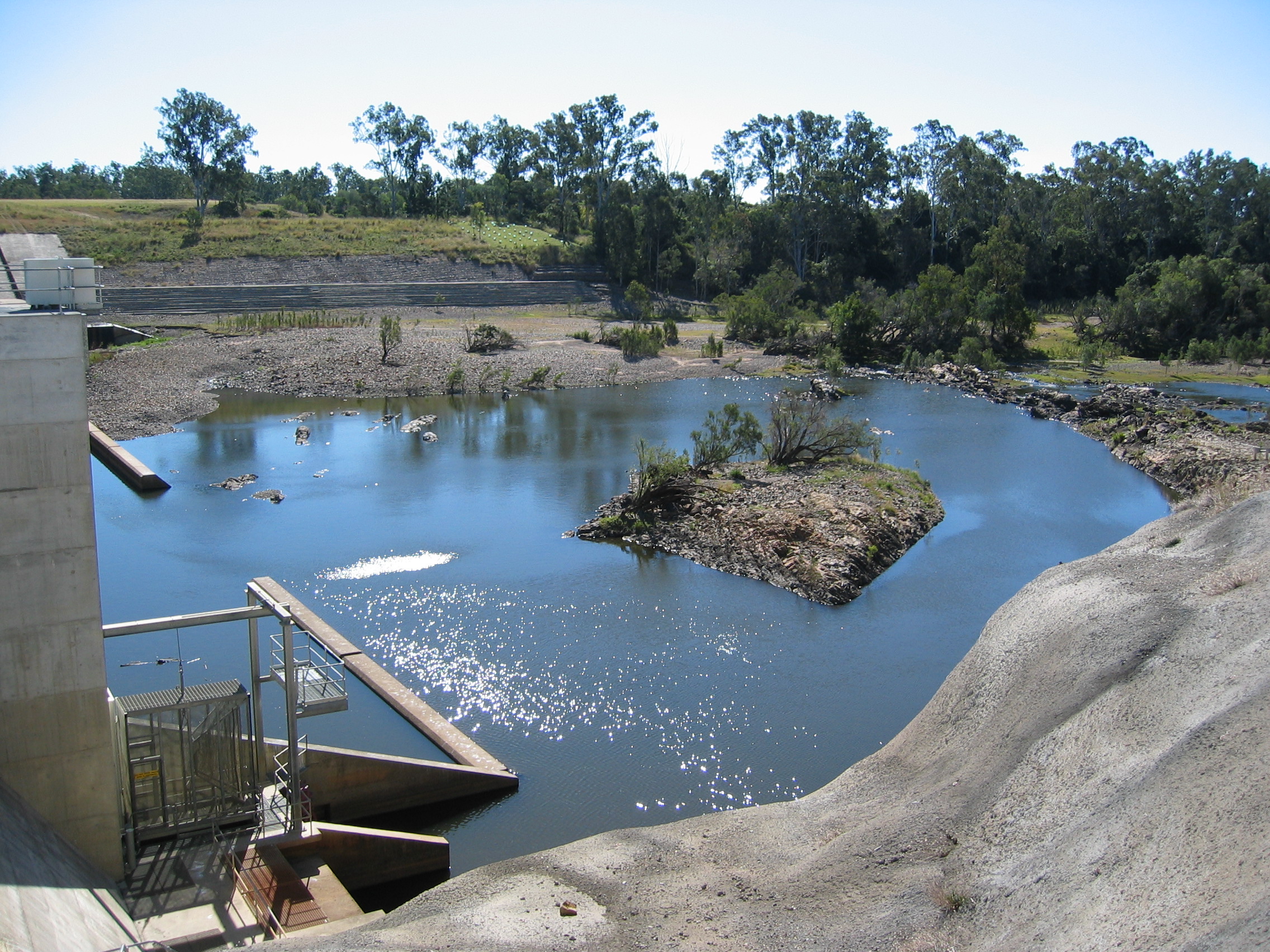 Ned Churchward mechanical (fish lock) fishway on the Burnett River Photo by Andrew Berghuis