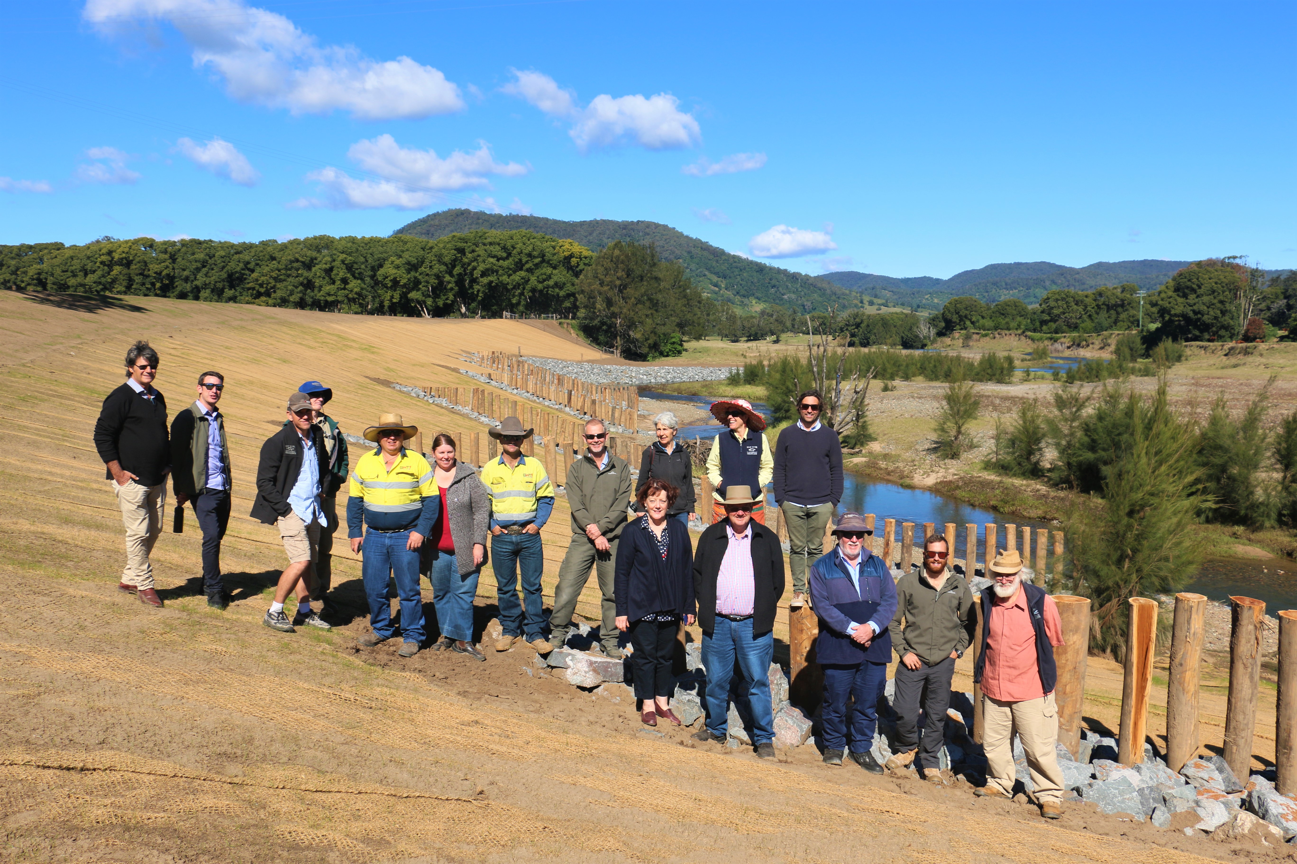 Collaborators in riparian restoration project Photo by Burnett Mary Regional Group