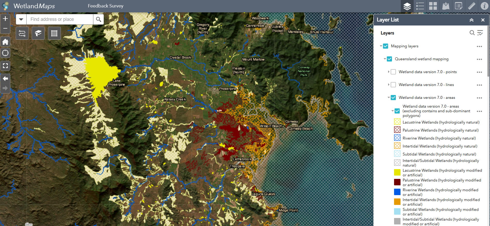 Sample of Wetlands Mapping Version 7.0